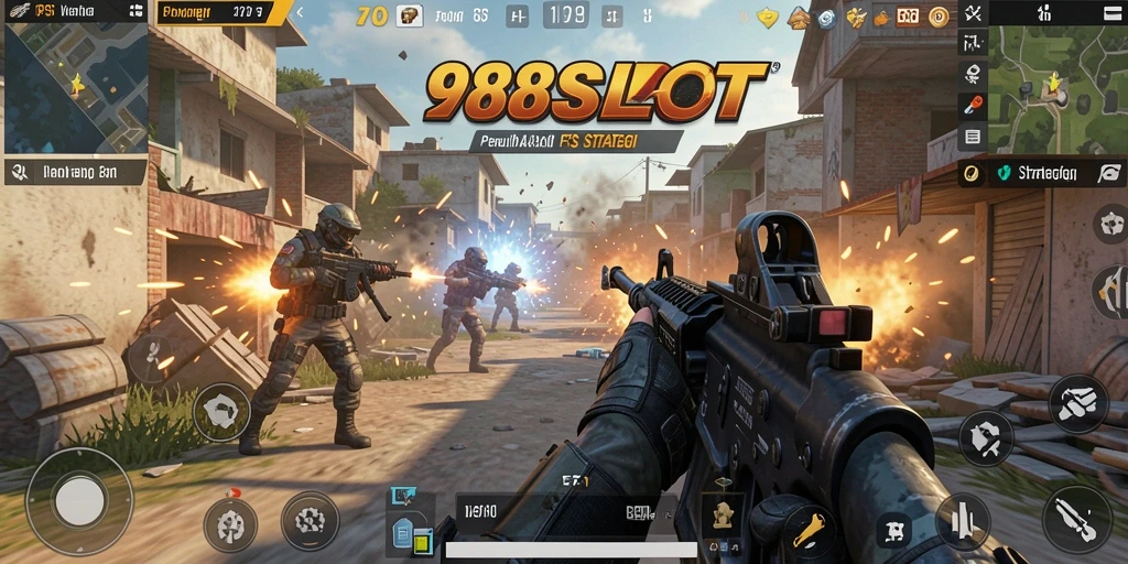 Tampilan menarik dari gameplay 988SLOT yang penuh aksi FPS.