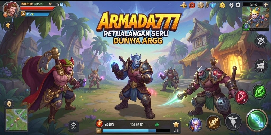 Tampilan gameplay ARMADA777 dengan aksi seru dan grafis menawan.