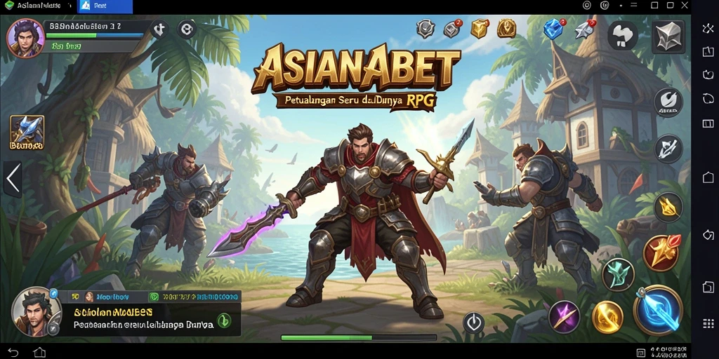 Tampilan gameplay menakjubkan dari ASIANABET dalam aksi RPG.