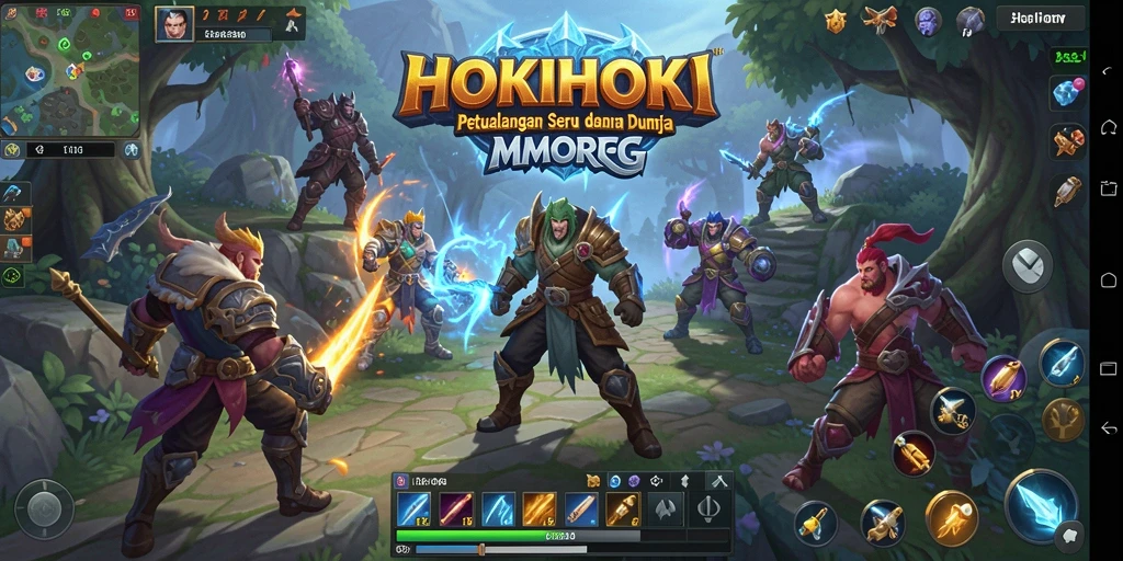 Tampilan gameplay HOKIHOKI yang seru dan menantang.