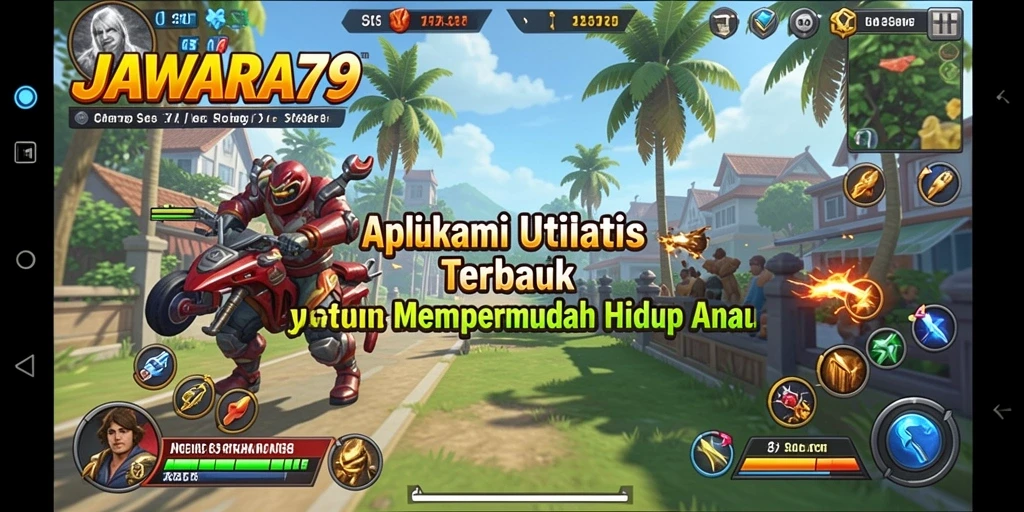 Tampilan antarmuka JAWARA79 yang sederhana dan efektif.