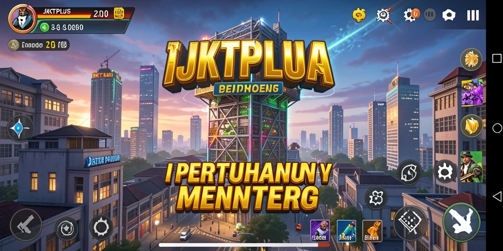 Screenshot menampilkan gameplay menara pertahanan JKTPLUS yang seru.