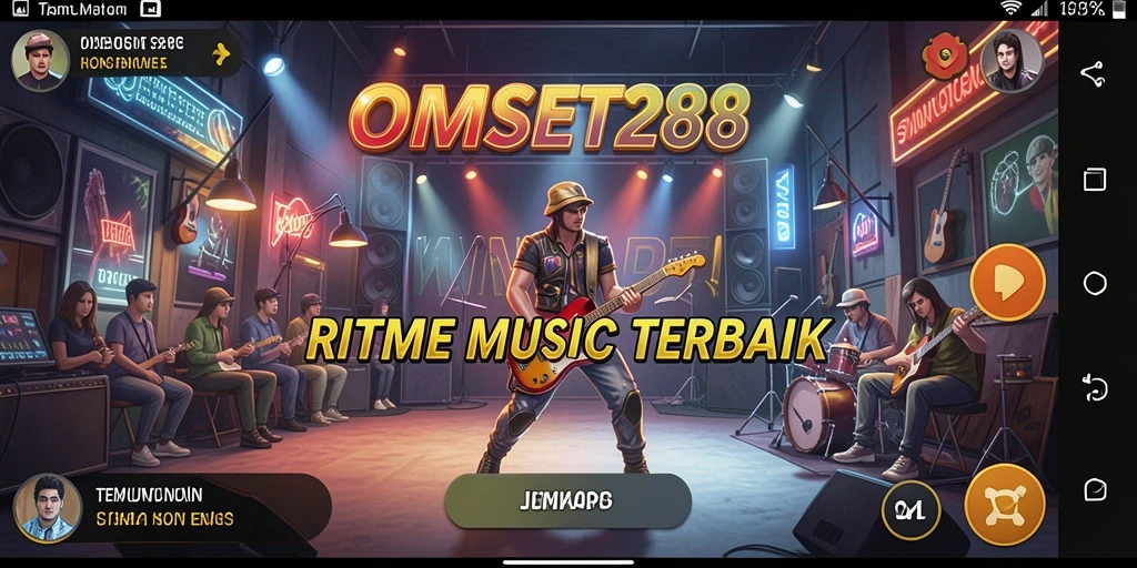 Tampak permainan musik yang seru dan interaktif di OMSET288.