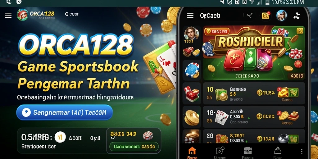 Tampilan antarmuka ORCA128 dengan gameplay sportsbook yang menarik.