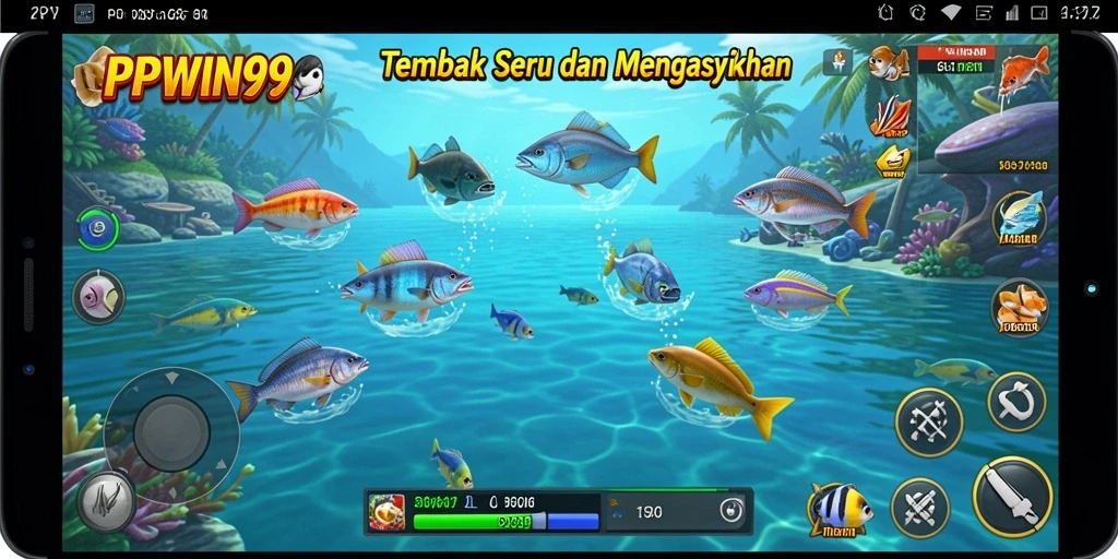 Tampilan gameplay PPWIN99 yang seru dan penuh aksi Tembak Ikan.