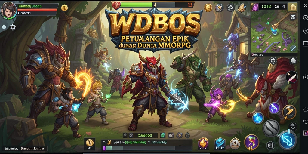 Tampilan gameplay seru WDBOS dalam dunia MMORPG